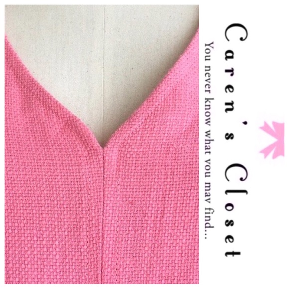 NWOT Talbots Pink Salmon Linen Shift Dress - Picture 7 of 7